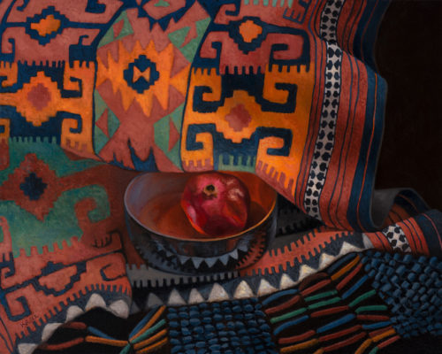 Afghan weaving and pomegranate - 850 72 px